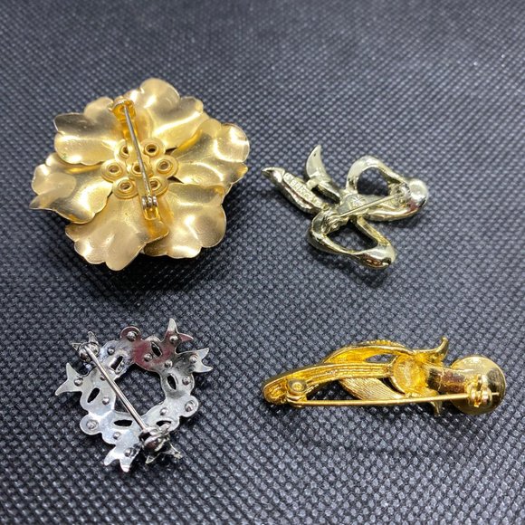 4 Piece Brooch Lot - Picture 2 of 2